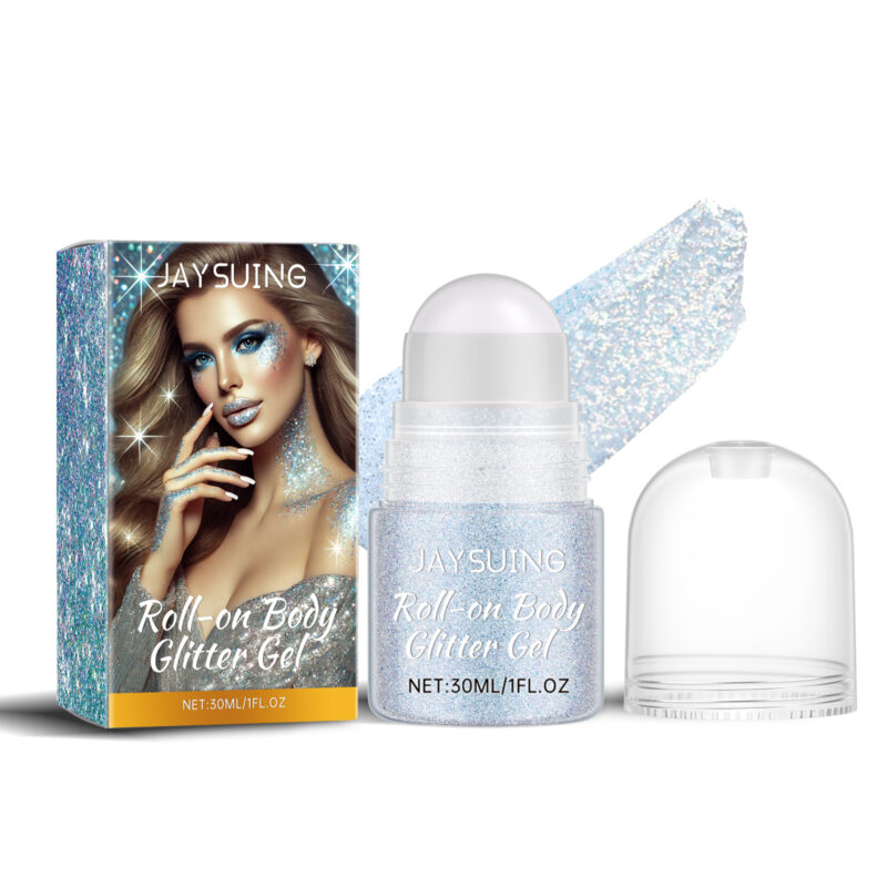 Walking Bead Body Highlighter - Natural Sparkle, Portable Roller Design - Image 2