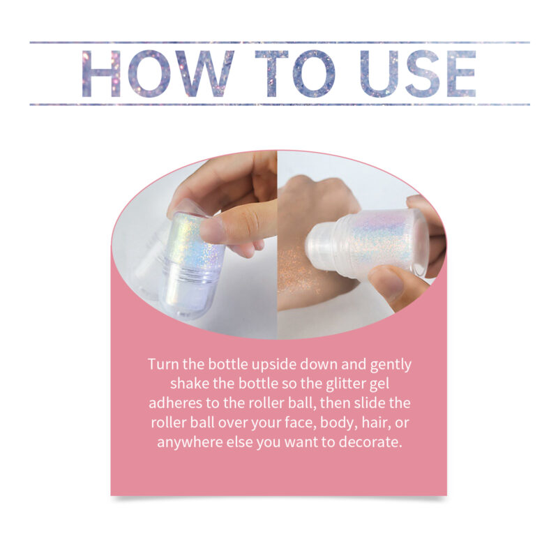 Walking Bead Body Highlighter - Natural Sparkle, Portable Roller Design - Image 9