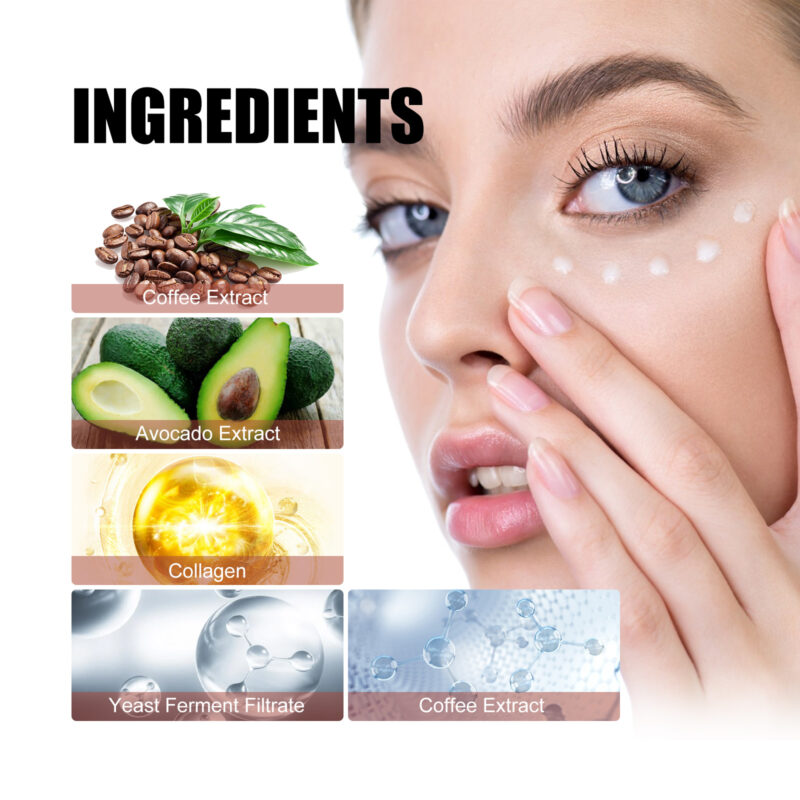 Revitalizing Eye Cream with Coffee Extract, Avocado & Collagen - Image 5