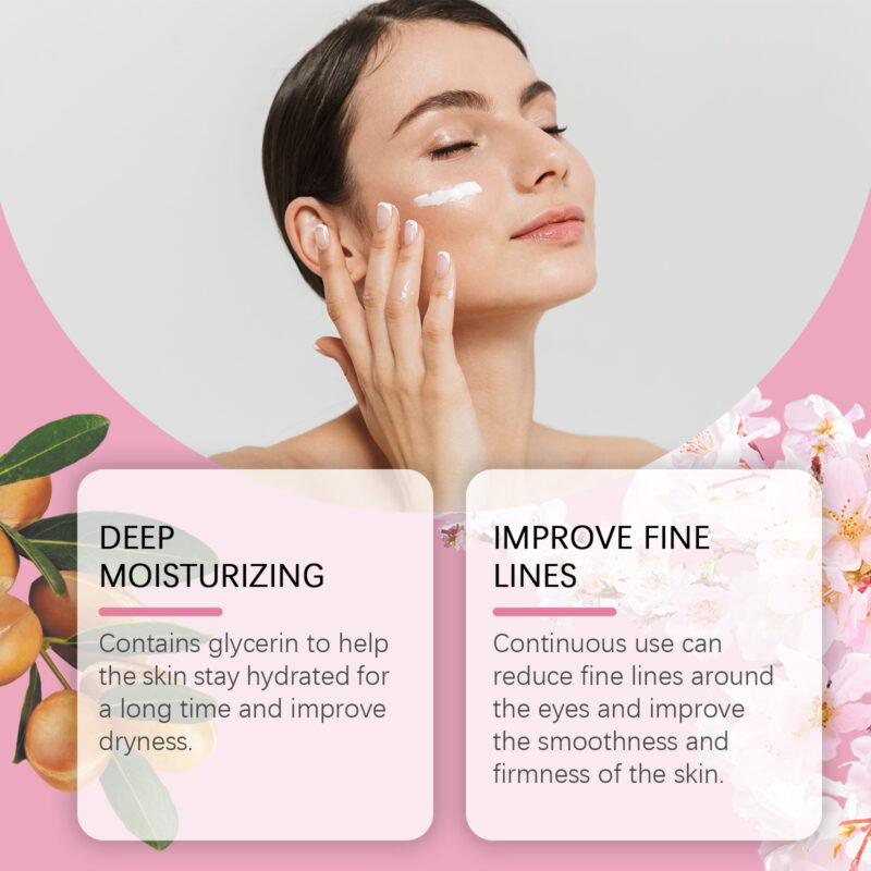 Cherry Blossom Hydrating Firming Brightening Eye Cream - Image 3
