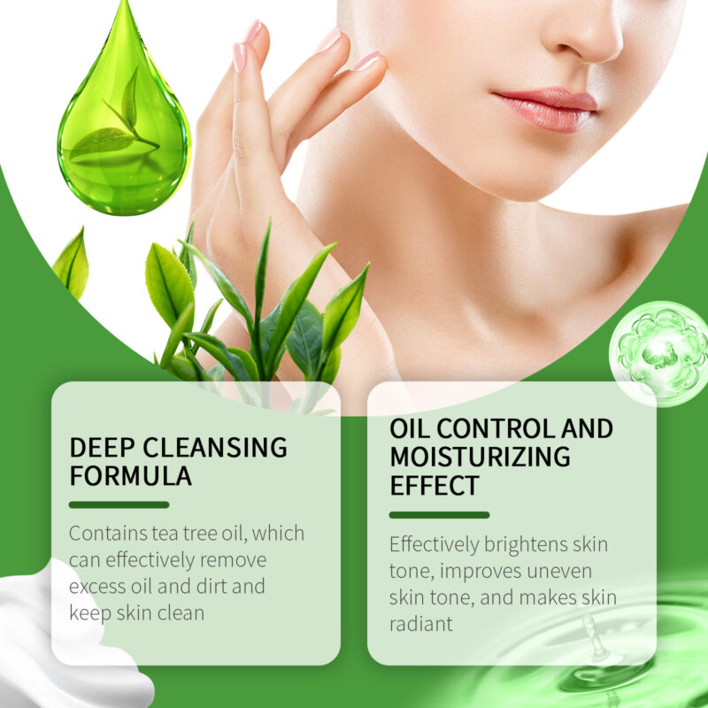 Tea Tree Cleansing Gel - Refreshing Oil Control & Gentle Moisturizing - Image 3
