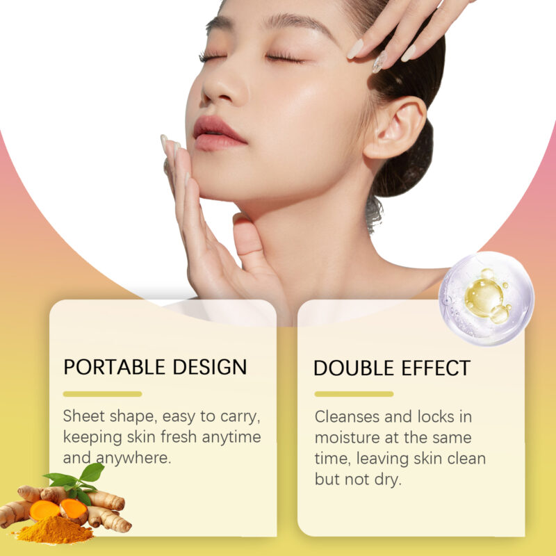 Turmeric Cotton Cleansing Pads: Gentle Exfoliation, Soothing, Clear Skin - Image 4