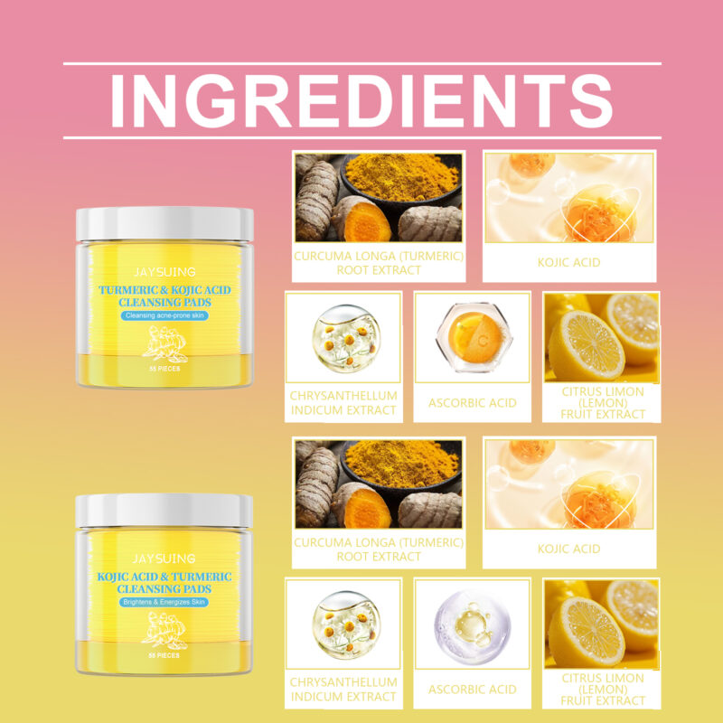 Turmeric Cotton Cleansing Pads: Gentle Exfoliation, Soothing, Clear Skin - Image 5