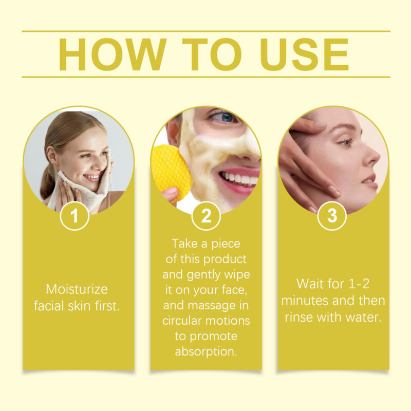 Turmeric Cleaning Pad for Gentle Cleansing and Skin Brightening - Image 6