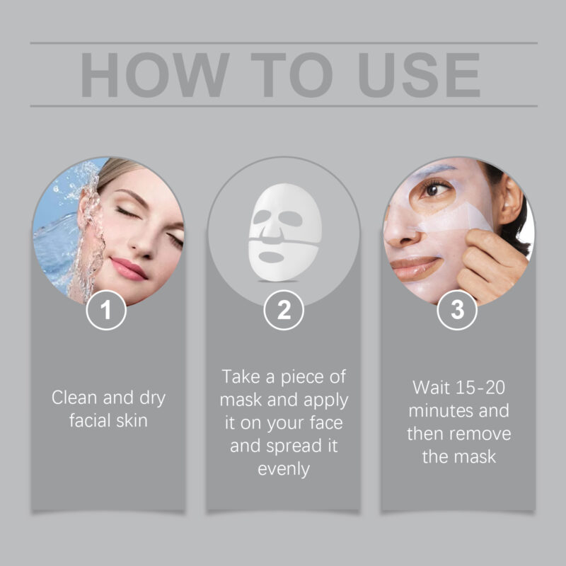 Collagen Mask Box Set - Refreshing Non-Greasy, Balances Oil, Purifies Pores - Image 6