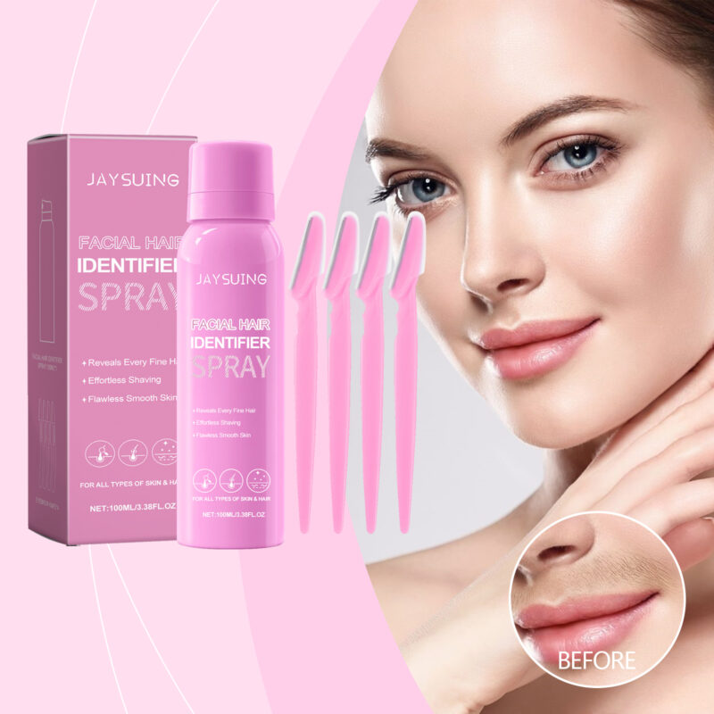 Gentle Daily Facial Hair Removal Spray - Softens Hair, Natural Cleanser - Image 2