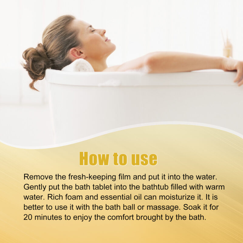 Skin-Firming Bath Tablet with Lavender, Lime & Orange Extracts - Image 6