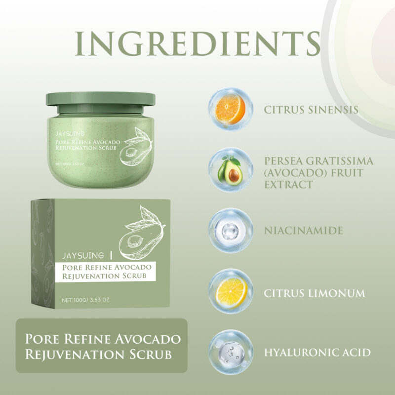 Avocado Ice Cream Body Scrub - Natural Exfoliant for Soft Smooth Skin - Image 5