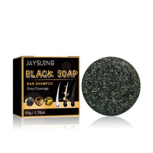 Black Shampoo Soap for Hair Care to Clean Scalp for Supple Strong Hair