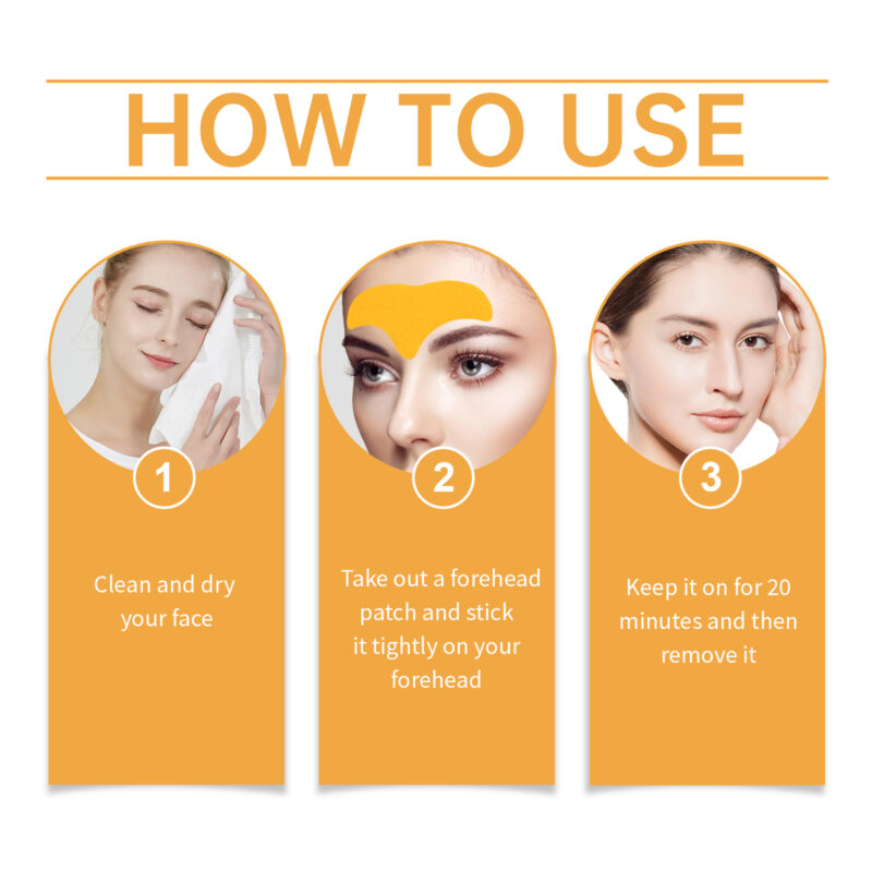 Collagen & Hyaluronic Acid Moisturizing Forehead Patches - Skin Care Treatment - Image 6
