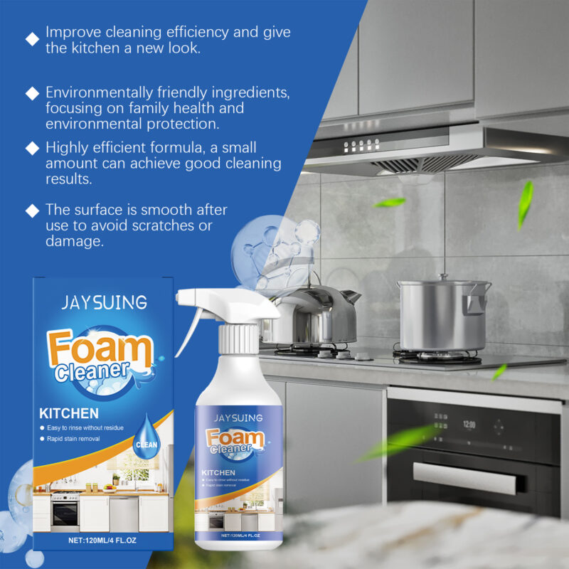 Kitchen Grease Foam Cleaner - Fast-Acting Deep Cleaning for Stove Top & Cookware - Image 3