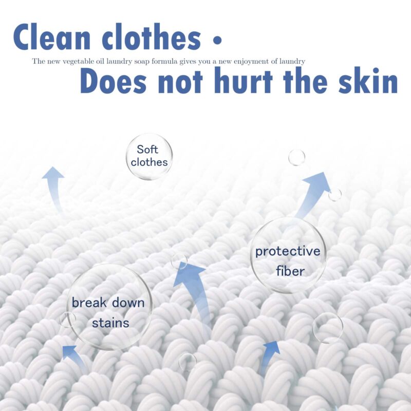 Gentle Hand-Care Laundry Soap: Oil & Mold Stain Cleaner with Easy Rinse - Image 3