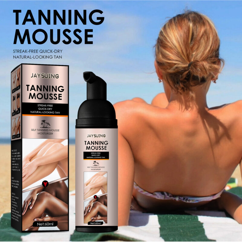 Moisturizing Self-Tanning Mousse | Natural Wheat Tan for Summer Glow - Image 2