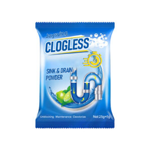 Plant-Based Drain Cleaner Powder for Kitchen Sinks and Bathroom Pipes
