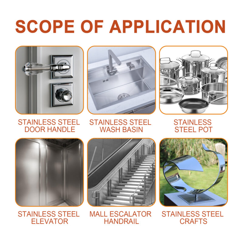 Stainless Steel Cleaner - Grease & Rust Remover Spray for Kitchen Surfaces - Image 3