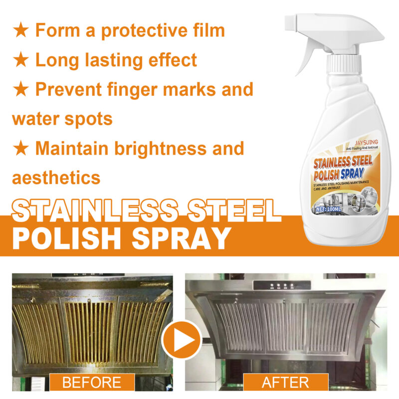 Stainless Steel Cleaner - Grease & Rust Remover Spray for Kitchen Surfaces - Image 4