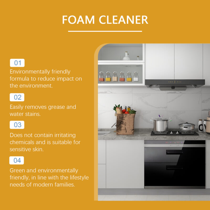 Multi-Purpose Home Foam Cleaner, Stain Remover for Kitchen & Bathroom Surfaces - Image 3