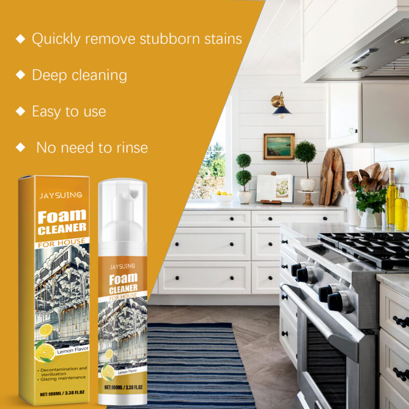 Multi-Purpose Home Foam Cleaner, Stain Remover for Kitchen & Bathroom Surfaces - Image 4