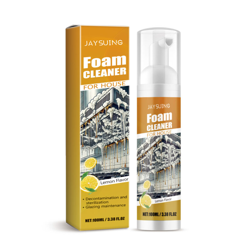 Multi-Purpose Home Foam Cleaner for Stain Removal on Kitchen and Bathroom Surfaces