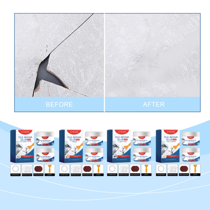 Porcelain Tile Repair Adhesive - Waterproof Sealer for Bathroom & Living Room - Image 2