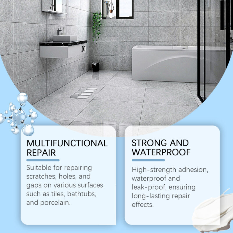 Porcelain Tile Repair Adhesive - Waterproof Sealer for Bathroom & Living Room - Image 4