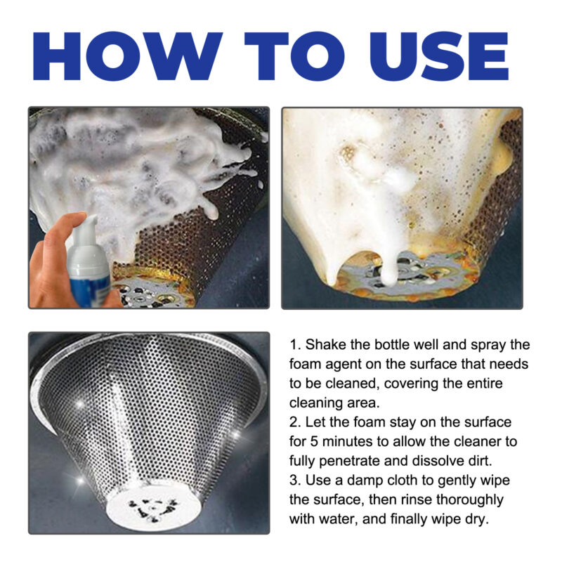 Kitchen Grease Foam Cleaner for Stoves & Kitchenware - Image 6