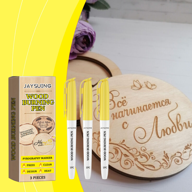 Pyrograph Marker for Wood Art - DIY Craft Pen with Easy Use - Image 2