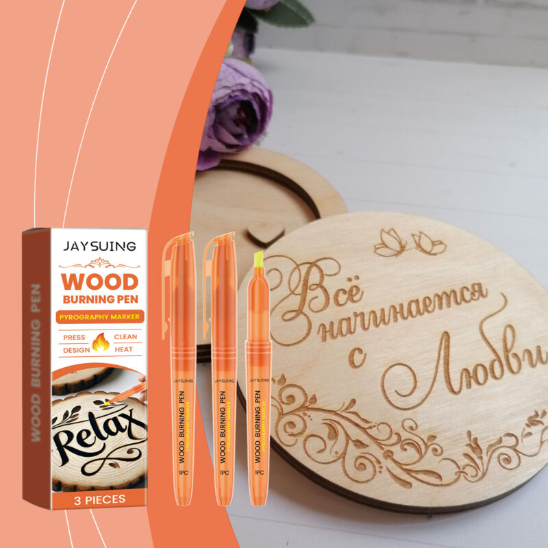 Wood Burning Pen for Pyrography Art and Craft Projects - Creative Design Tool - Image 2