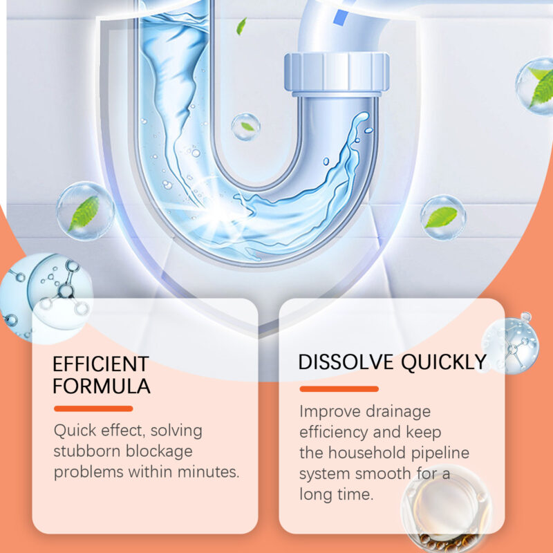 Sink and Toilet Drain Cleaner | Gentle Kitchen Pipe Unclogger - Image 3