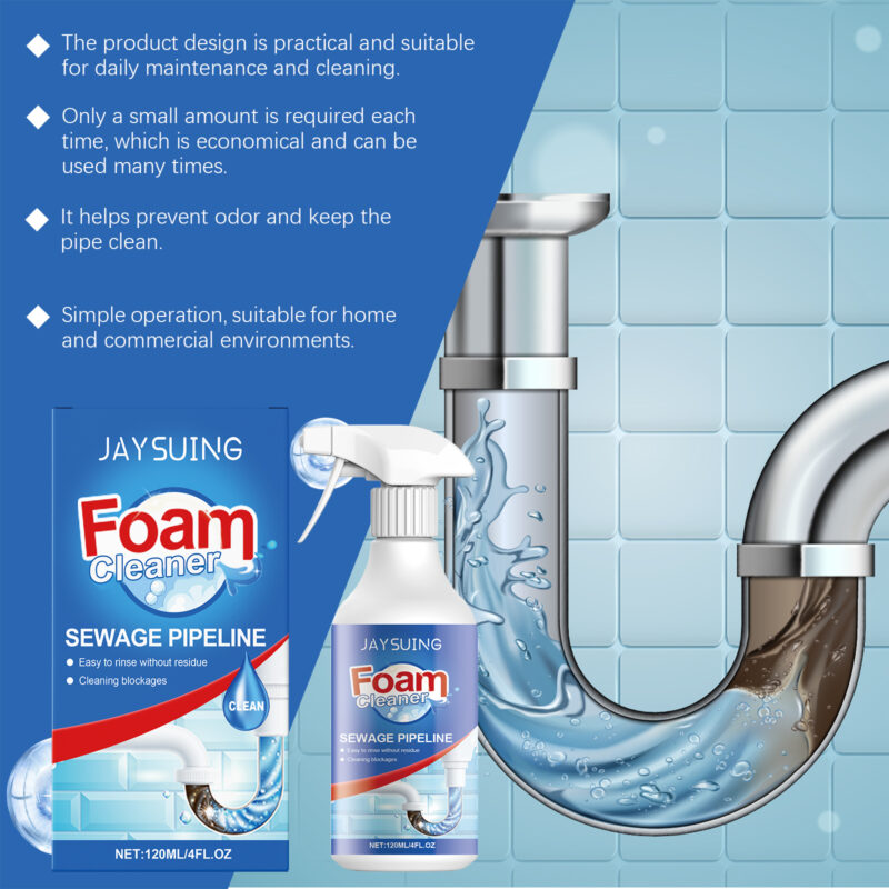 Drain Foam Cleaner for Kitchen, Bathroom & Toilet Drain Grease Removal - Image 3