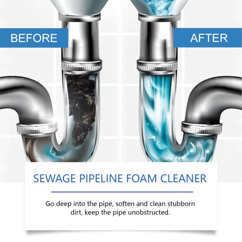 Drain Foam Cleaner for Kitchen, Bathroom & Toilet Drain Grease Removal - Image 4