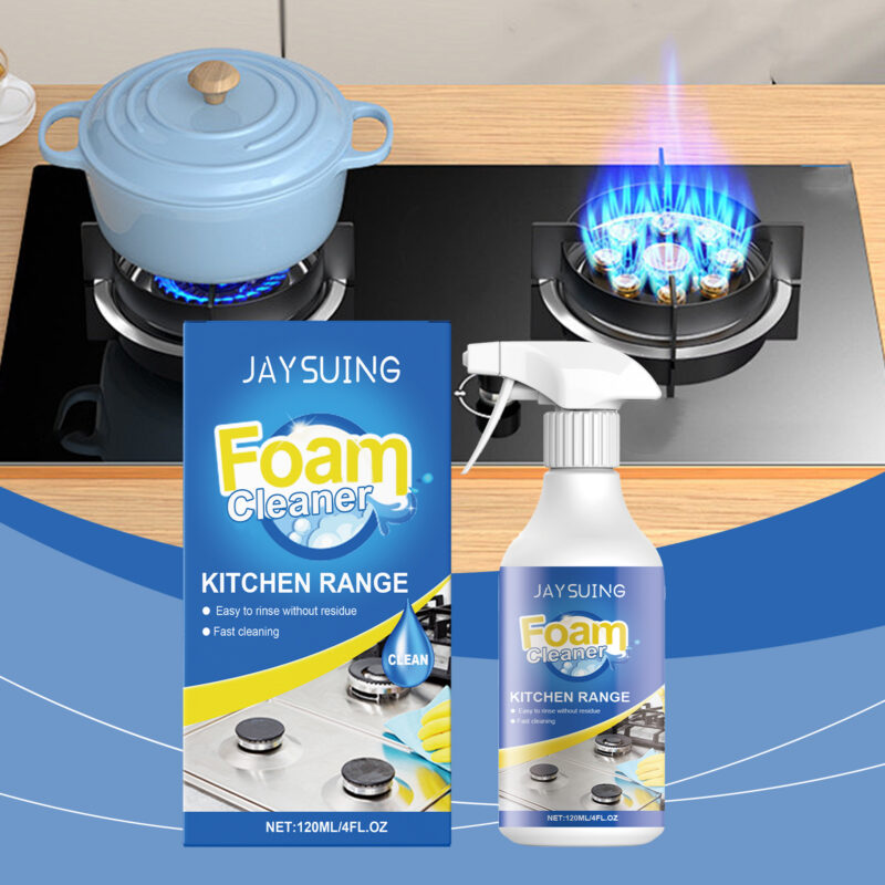 Stove Foam Cleaner - Kitchen Grease & Stain Remover, Mild Formula - Image 2