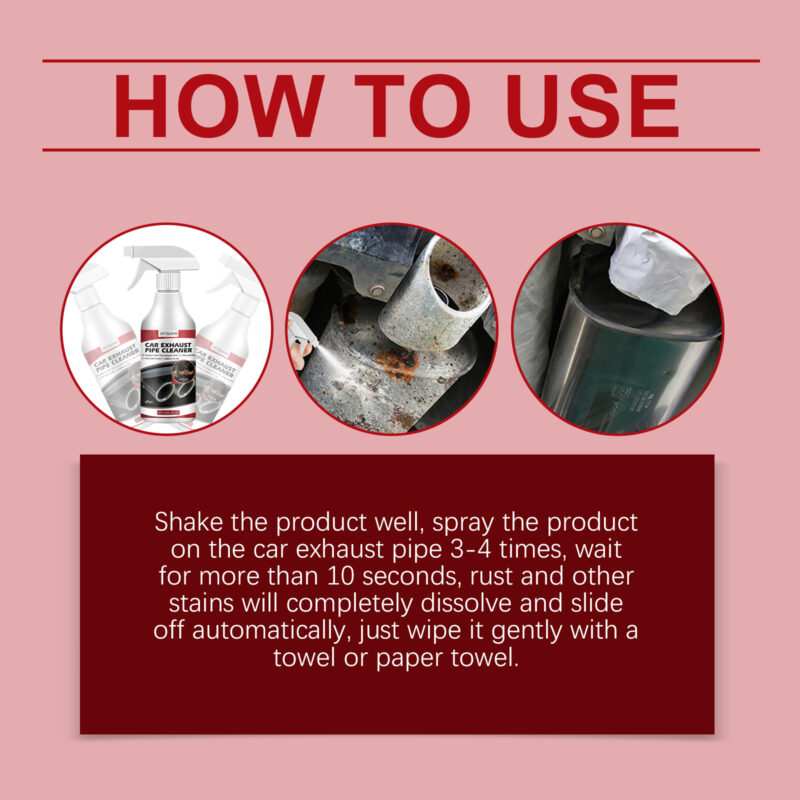 Automotive Exhaust Cleaner - Rust Remover & Metal Cleaner for Auto/Motorcycle Pipes - Image 6