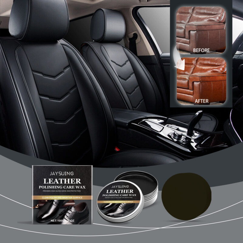 Leather Care Wax - Water-Resistant Polish for Daily Maintenance & Protection - Image 2