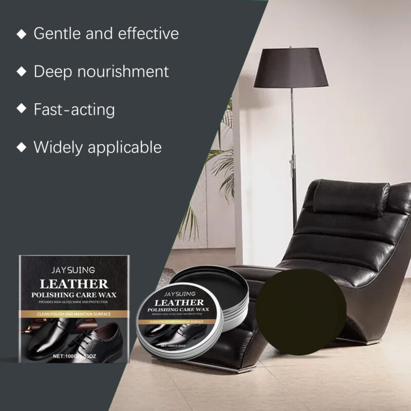 Leather Care Wax - Water-Resistant Polish for Daily Maintenance & Protection - Image 4