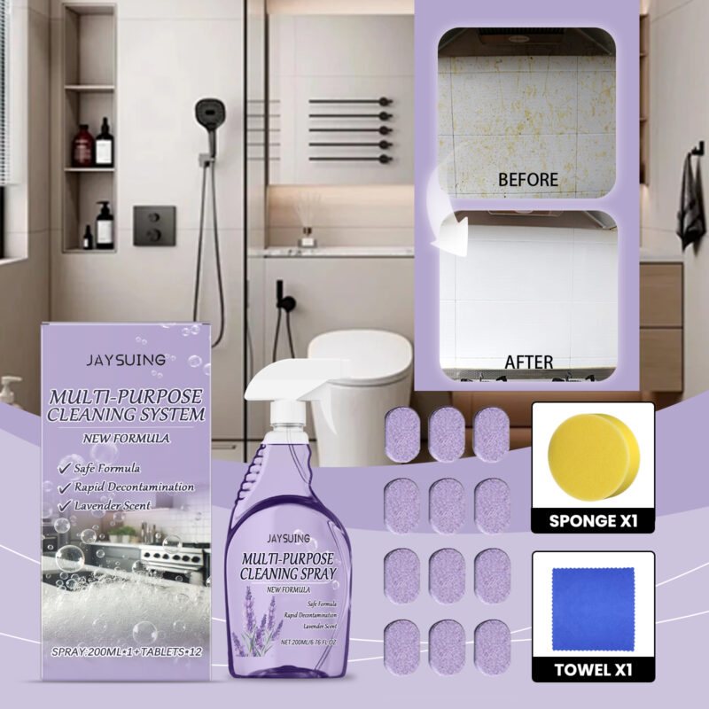 Multi-Purpose Cleaner for Kitchen & Bathroom - Oil & Stain Remover - Image 2