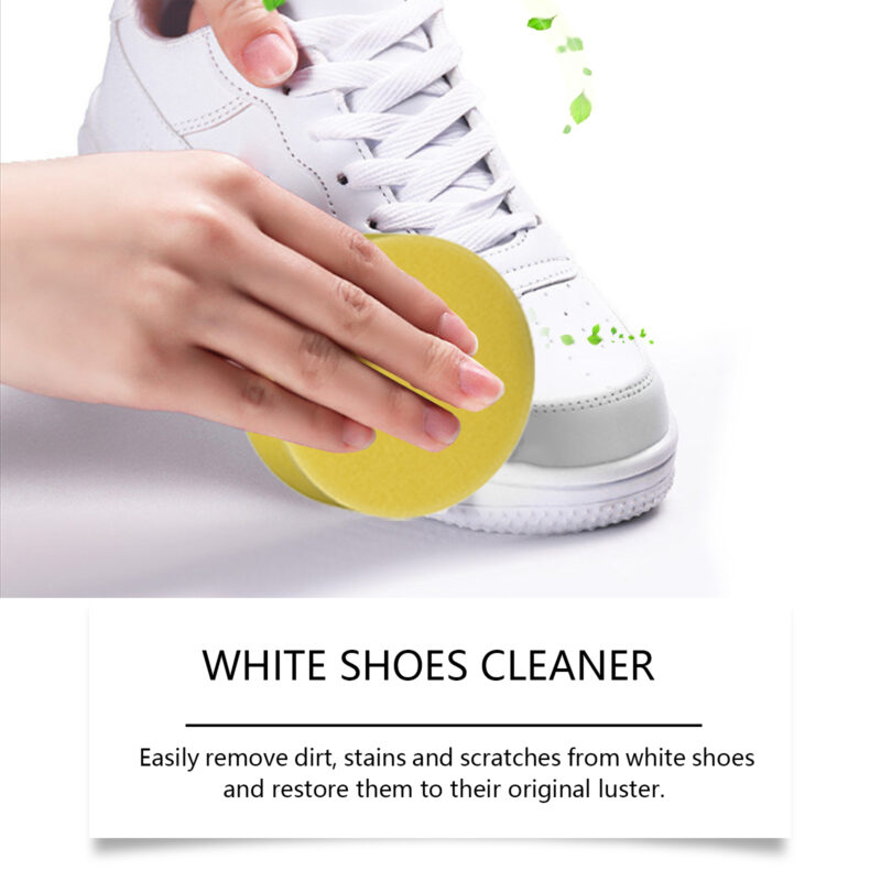 Portable White Shoe Cleaner Cream for Sneakers & Canvas Shoes - Image 4