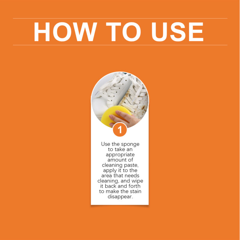Portable White Shoe Cleaner Cream for Sneakers & Canvas Shoes - Image 6