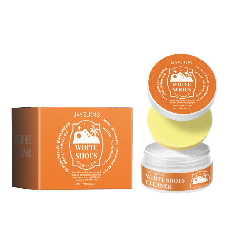 Portable White Shoe Cleaner Cream for Sneakers and Canvas Shoes