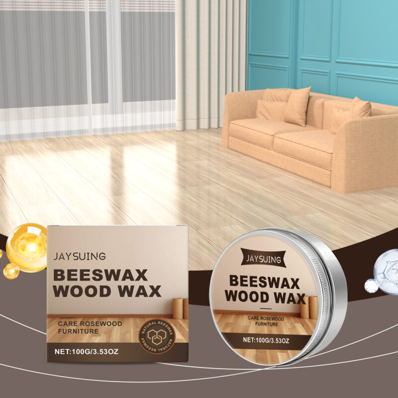 Beeswax Wood Floor Care Wax - Nourishing Solid Wax Polish - Image 2
