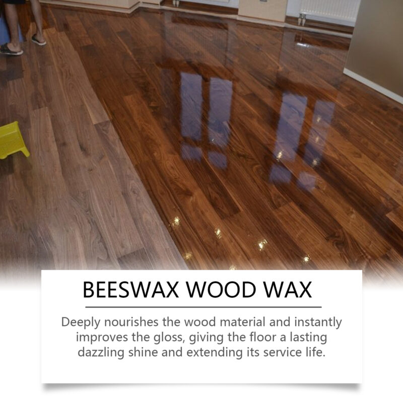 Beeswax Wood Floor Care Wax - Nourishing Solid Wax Polish - Image 4
