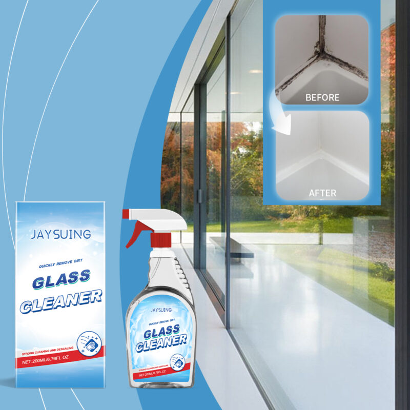 Glass Cleaner - Stain Remover for Shower, Bathtub & Household Glass | Mild Formula - Image 2