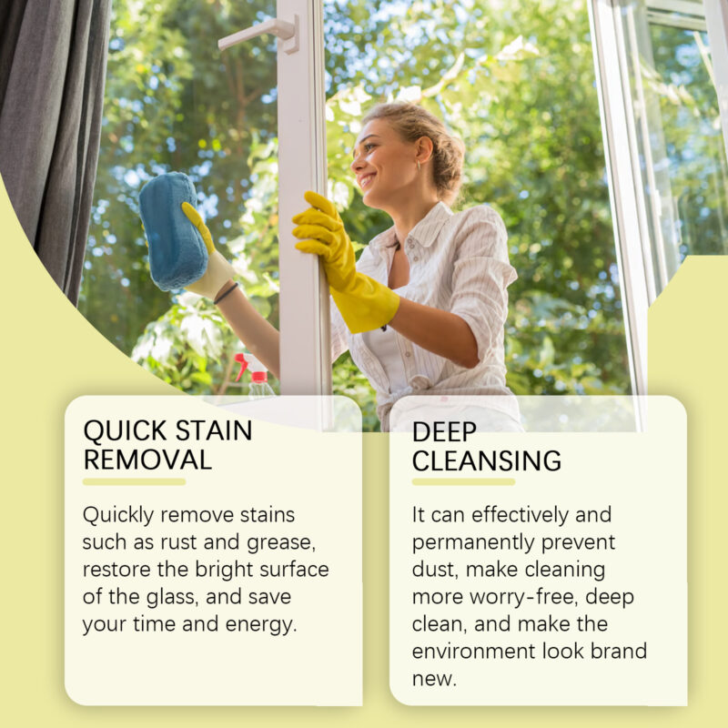 Lemon Glass Cleaner - Stain & Dust Remover, Non-Toxic Household Spray - Image 4