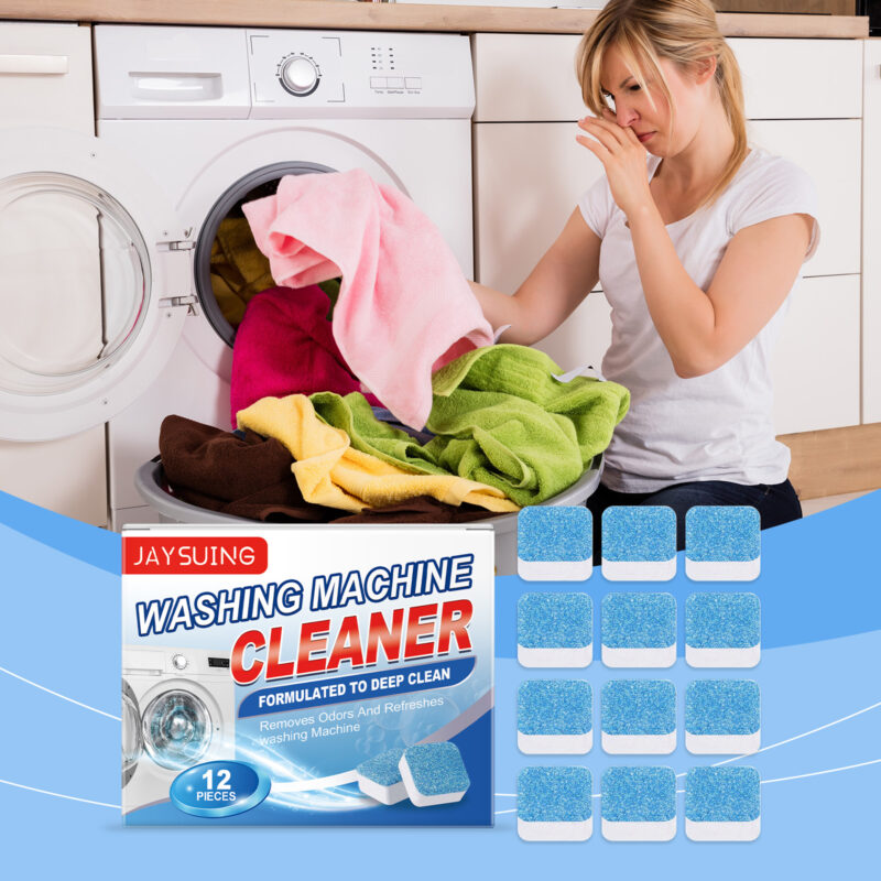 Washing Machine Cleaner Effervescent Tablets, Drum Stain Removal & Fresh Scent - Image 2