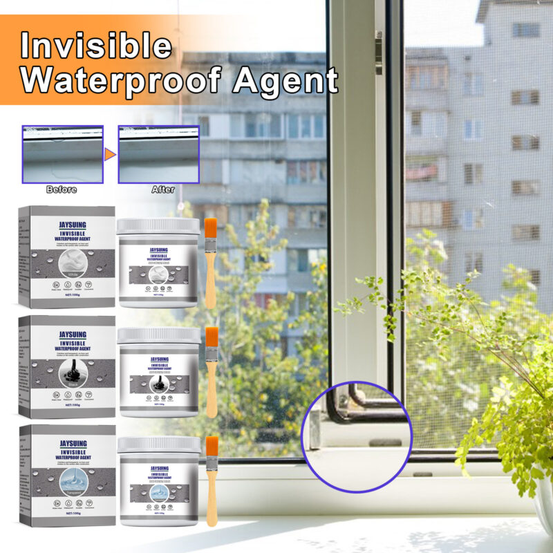 Transparent Waterproof Sealant for Kitchen, Bathroom, Tile & Exterior Walls - Image 2