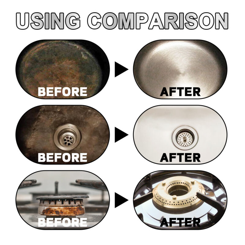 Cookware Cleaning Kit - Stainless Steel Cleaner for Rust & Water Stains - Image 3