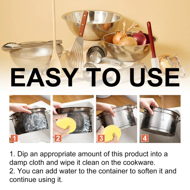 Cookware Cleaning Kit - Stainless Steel Cleaner for Rust & Water Stains - Image 6