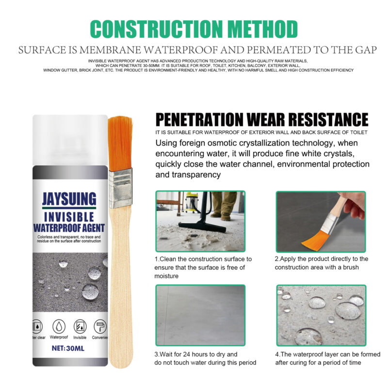 100ml Invisible Waterproof Adhesive for Tile, Roof & Exterior Wall - Image 5